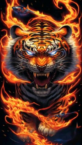 great fire tiger