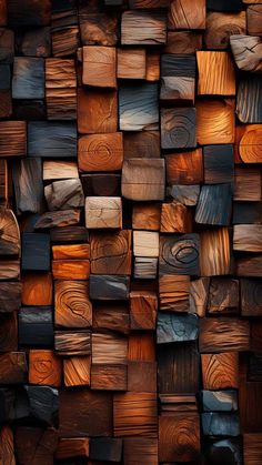 Wood Blocks Art iPhone Wallpaper 4K  iPhone Wallpapers