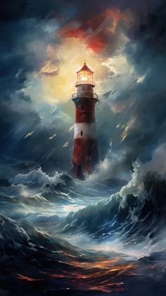 Lighthouse in Storm iPhone Wallpaper 4K  iPhone Wallpapers