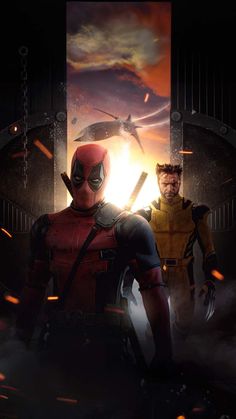 Deadpool and wolverine dynamic team iPhone Wallpaper 4K  iPhone Wallpapers