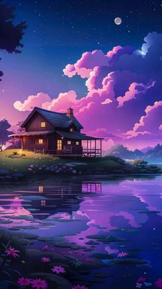 Lake Side House iPhone Wallpaper 4K  iPhone Wallpapers