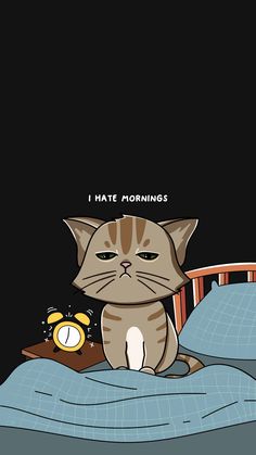 I Hate Mornings iPhone Wallpaper 4K  iPhone Wallpapers