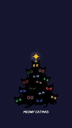 Catmas Tree iPhone Wallpaper  iPhone Wallpapers