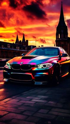 BMW Rainbow Colours iPhone Wallpaper  iPhone Wallpapers