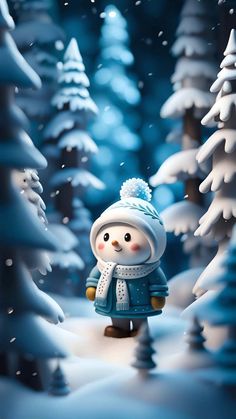 Little Snowman  iPhone Wallpapers