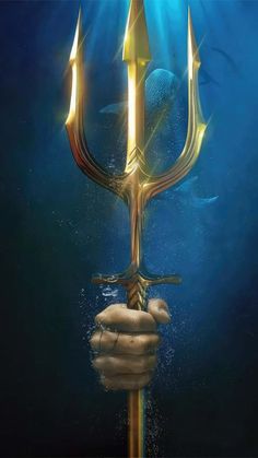 Aquaman the Trident of neptune iPhone Wallpaper  iPhone Wallpapers