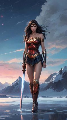Wonder woman the warrior princess  iPhone Wallpapers