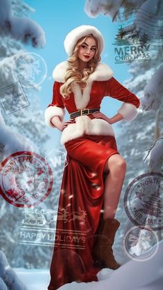 North Pole Girl Merry Christmas iPhone Wallpaper  iPhone Wallpapers
