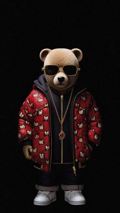 Hip Hop Teddy  iPhone Wallpapers