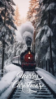 Merry Christmas Winter Express iPhone Wallpaper  iPhone Wallpapers