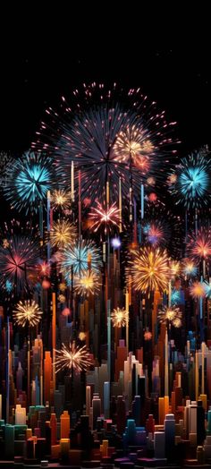 New Year Fireworks Magic iPhone Wallpaper  iPhone Wallpapers