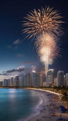 New Year Neach City Celebrations iPhone Wallpaper  iPhone Wallpapers