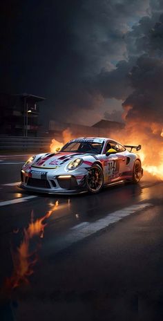 Porsche Race Car iPhone Wallpaper