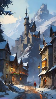 Castle of Snow iPhone Wallpaper