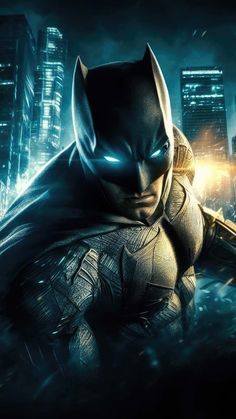 Batman in the heat of action iPhone Wallpaper