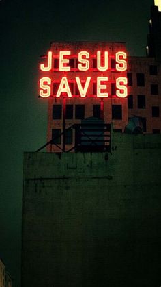 Jesus Saves iPhone Wallpaper