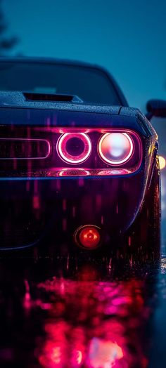 Dodge Challenger Lights iPhone Wallpapers
