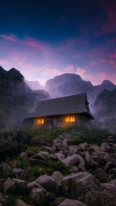 Home Between Mountains iPhone Wallpapers