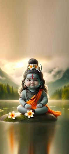 God Shiva Cute iPhone Wallpaper