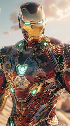 Iron Man Ultra Nanotech Armor iPhone Wallpaper HD