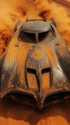 Batmobile in Desert Wasteland Mad Max iPhone Wallpaper HD