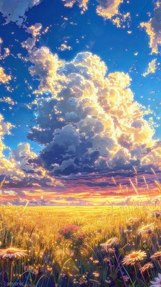 Vibrant Sky Clouds iPhone Wallpaper HD