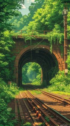 Railroad Tunnel iPhone Wallpaper HD