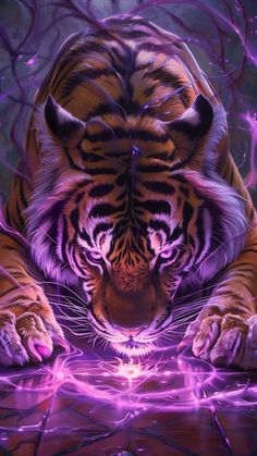 Mystic Tiger By aimagination_journey iPhone Wallpaper HD