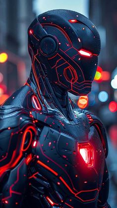 Iron Man Black Armor By erozai iPhone Wallpaper HD
