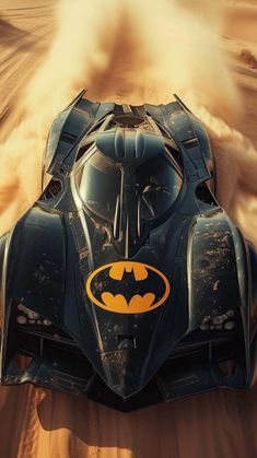 Batmobile in Desert By insertitle99 iPhone Wallpaper HD