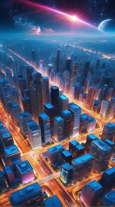 Extraterrestrial City iPhone Wallpaper HD