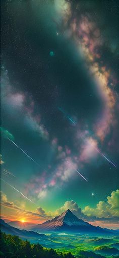 Aurora Sky Vibrant iPhone Wallpaper HD