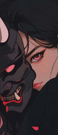 Monster Mask Girl iPhone Wallpaper HD