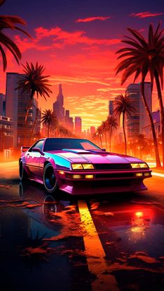 Retrowave Car