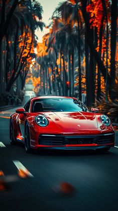 Red Porsche 911