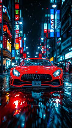 Mercedes Benz AMG GT Coupe Night Drive