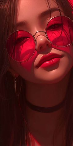 Red Glasses Girl