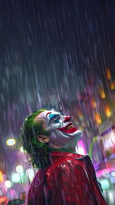 joker rain of madness and laughter Wallpaper