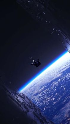 falling from space