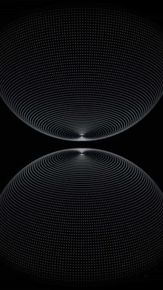 iPhone 16 Pro Max Dark Black Spheres Wallpaper