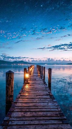 Wooden Pier Blue Ocean Wallpaper