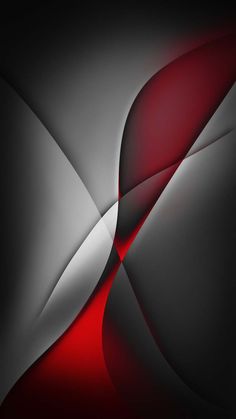 iOS 18 Abstract Red Grey Wallpaper