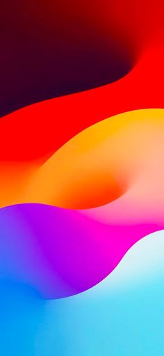 iOS 18 Colorful Waves Wallpaper