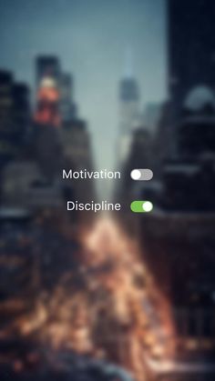 Motivation Off Discipline ON Wallpaper