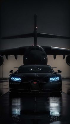 Black Bugatti Wallpaper