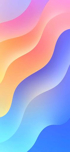 3D Colorful Waves Wallpaper