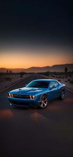 Dodge Challenger Blue Wallpaper