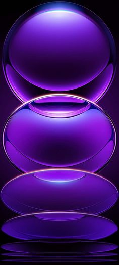 Purple Spheres iPhone 16 Pro Wallpaper