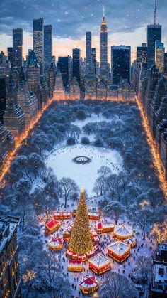 Central Park Christmas Time Wallpaper