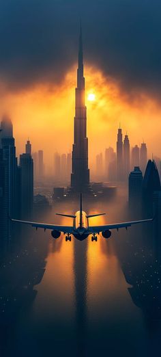 Dubai Flight iPhone Wallpaper